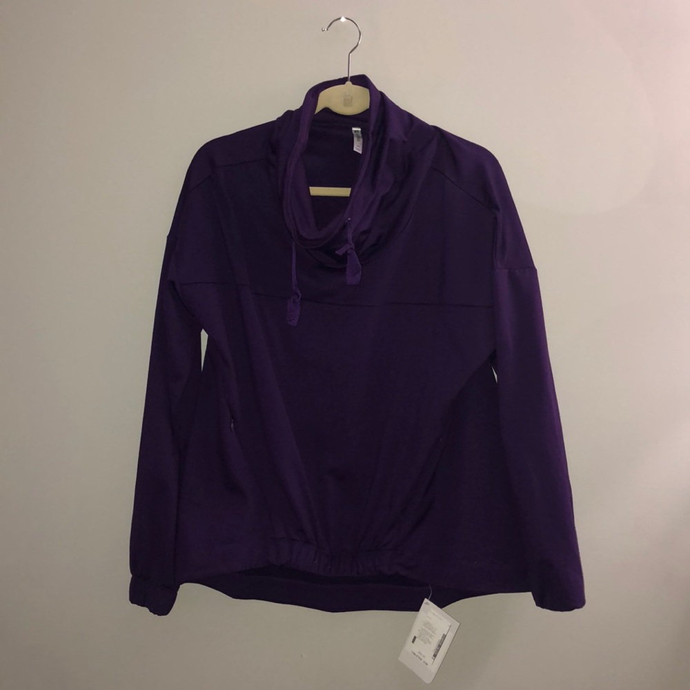 Purple Fabletics Scoop Neck Sweatshirt